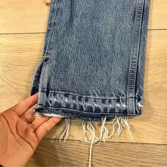 We the Free Women’s Lita Jeans Ripped Frayed Raw Hem High Waist - Picture 6 of 16